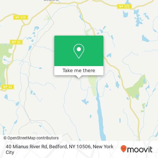 40 Mianus River Rd, Bedford, NY 10506 map