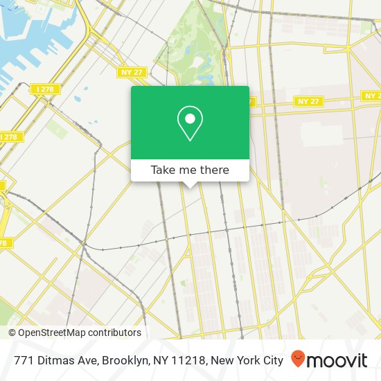 771 Ditmas Ave, Brooklyn, NY 11218 map