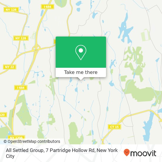 Mapa de All Settled Group, 7 Partridge Hollow Rd