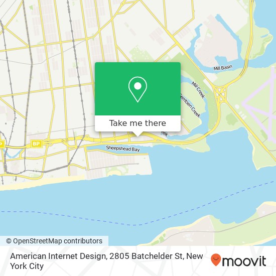 Mapa de American Internet Design, 2805 Batchelder St