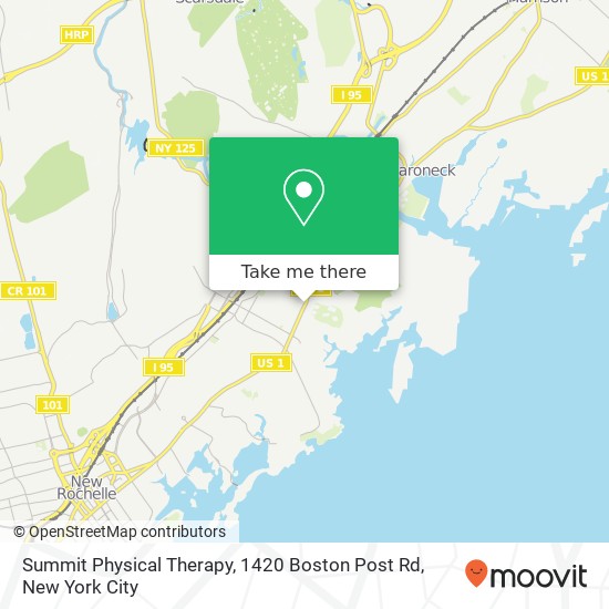 Mapa de Summit Physical Therapy, 1420 Boston Post Rd