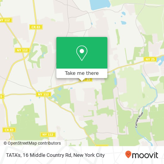 TATA's, 16 Middle Country Rd map