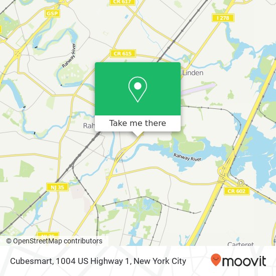 Cubesmart, 1004 US Highway 1 map