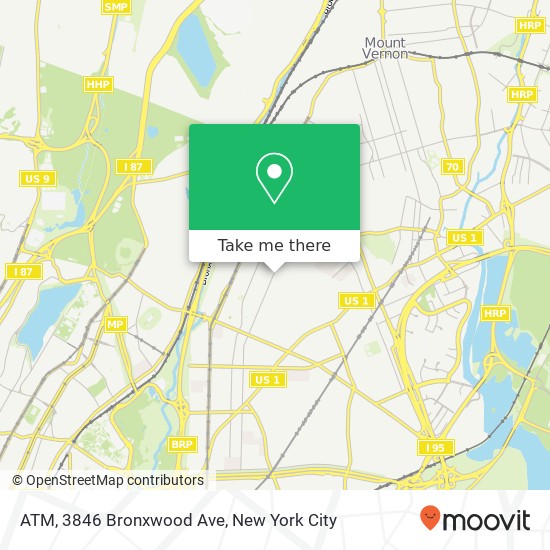 Mapa de ATM, 3846 Bronxwood Ave