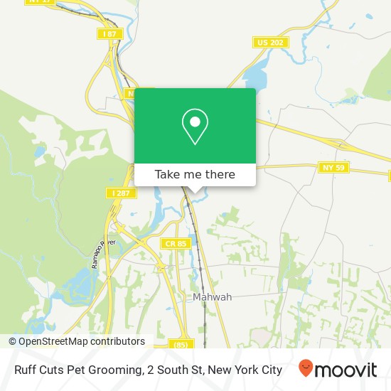 Mapa de Ruff Cuts Pet Grooming, 2 South St