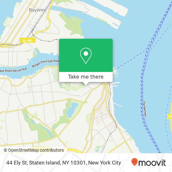 44 Ely St, Staten Island, NY 10301 map