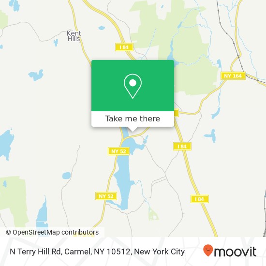 Mapa de N Terry Hill Rd, Carmel, NY 10512