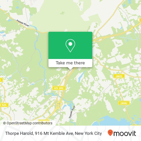 Thorpe Harold, 916 Mt Kemble Ave map