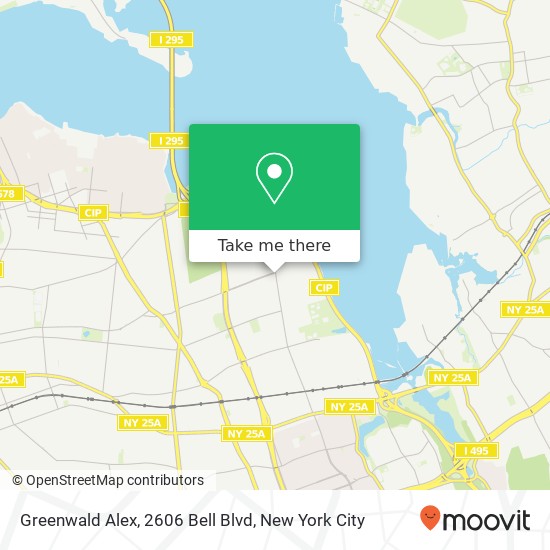 Mapa de Greenwald Alex, 2606 Bell Blvd