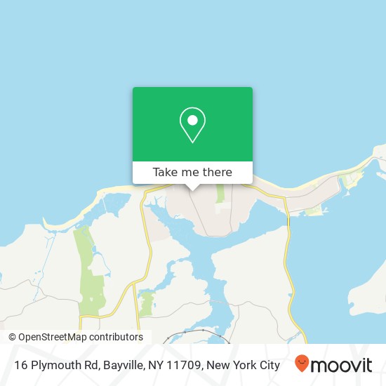 Mapa de 16 Plymouth Rd, Bayville, NY 11709