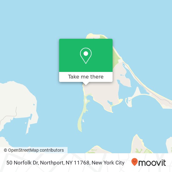 Mapa de 50 Norfolk Dr, Northport, NY 11768