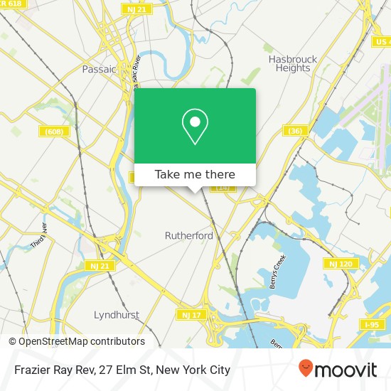 Frazier Ray Rev, 27 Elm St map