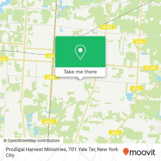 Prodigal Harvest Ministries, 701 Yale Ter map