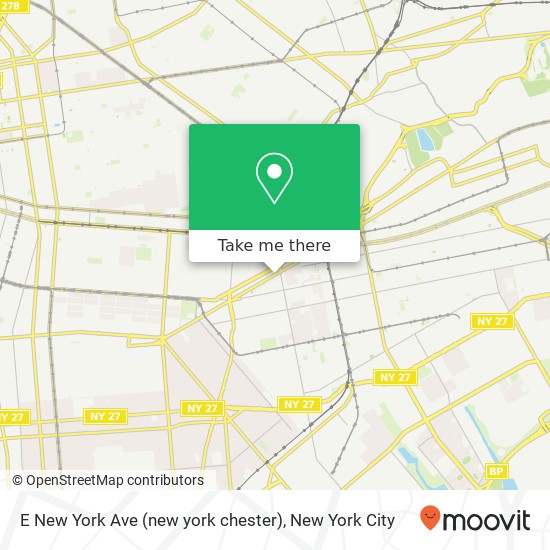 Mapa de E New York Ave (new york chester), Brooklyn, NY 11212