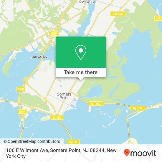 106 E Wilmont Ave, Somers Point, NJ 08244 map