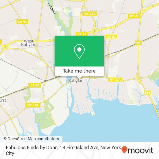 Mapa de Fabulous Finds by Donn, 18 Fire Island Ave