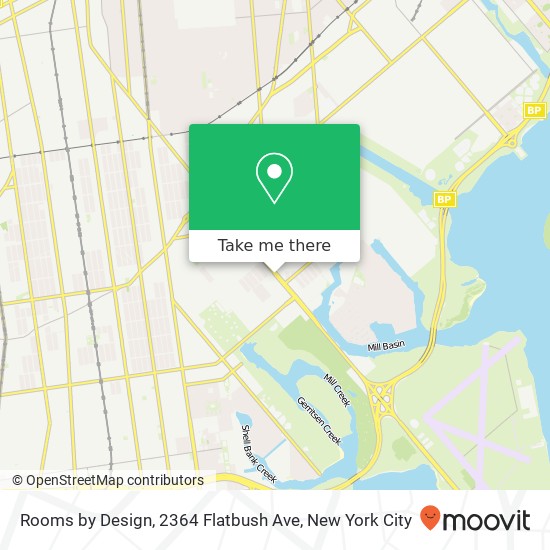 Mapa de Rooms by Design, 2364 Flatbush Ave