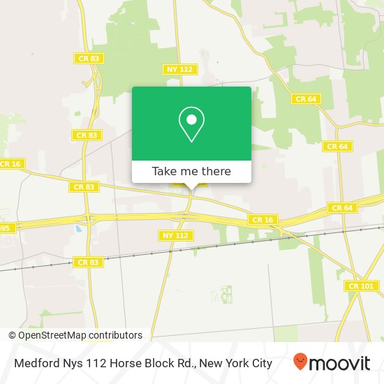 Mapa de Medford Nys 112 Horse Block Rd.