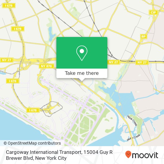 Mapa de Cargoway International Transport, 15004 Guy R Brewer Blvd