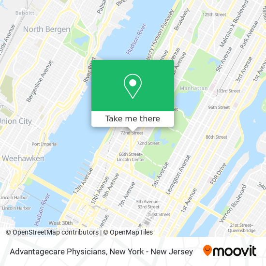 Advantagecare Physicians map