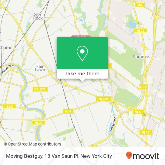 Mapa de Moving Bestguy, 18 Van Saun Pl
