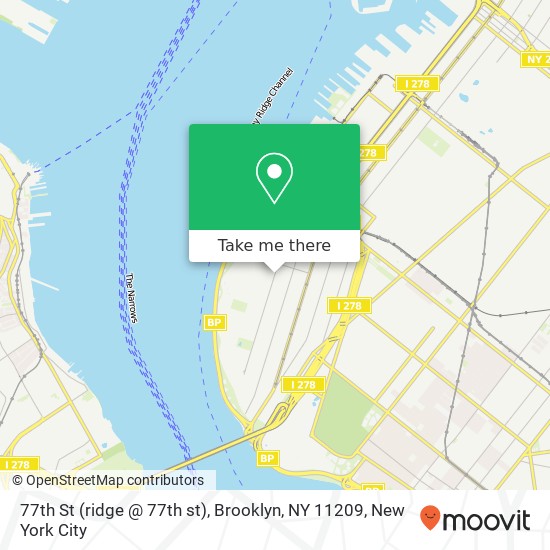 77th St (ridge @ 77th st), Brooklyn, NY 11209 map