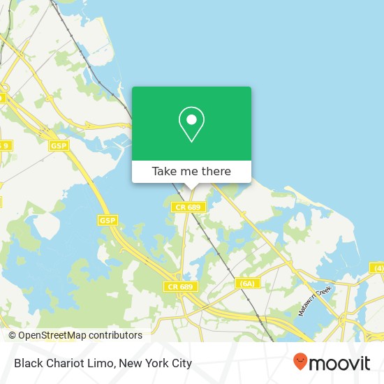 Black Chariot Limo map