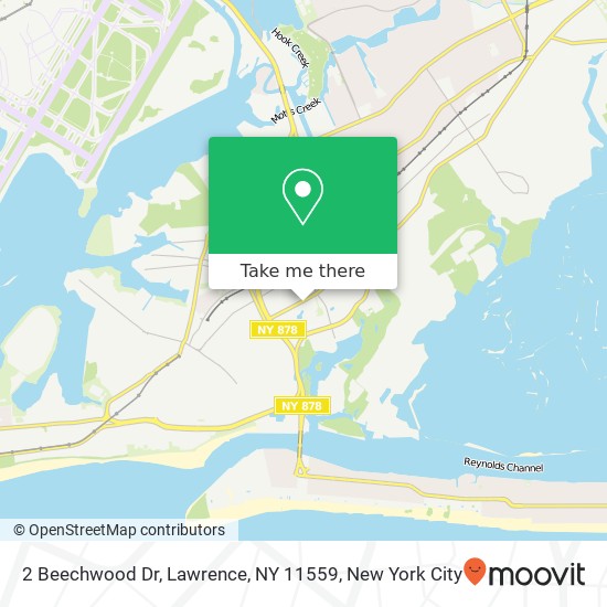 Mapa de 2 Beechwood Dr, Lawrence, NY 11559