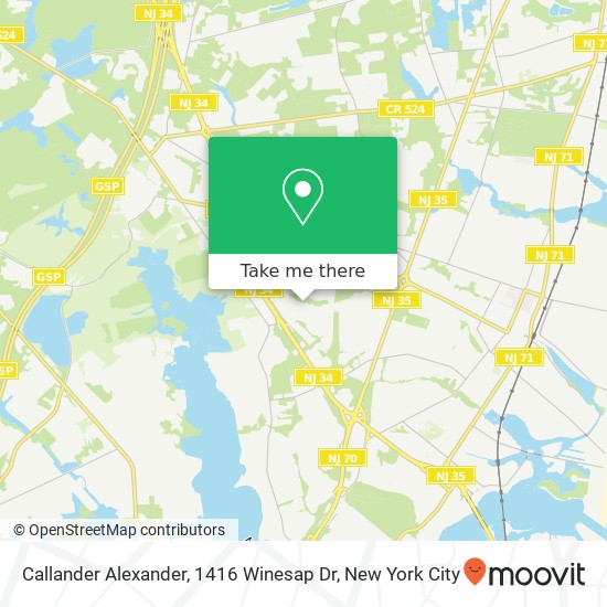 Mapa de Callander Alexander, 1416 Winesap Dr