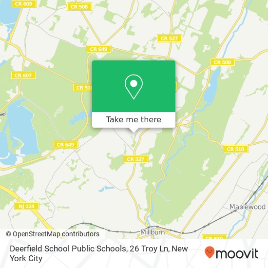 Mapa de Deerfield School Public Schools, 26 Troy Ln