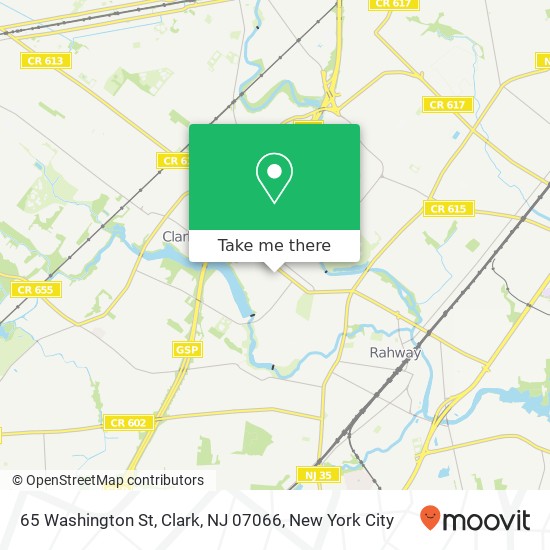 Mapa de 65 Washington St, Clark, NJ 07066