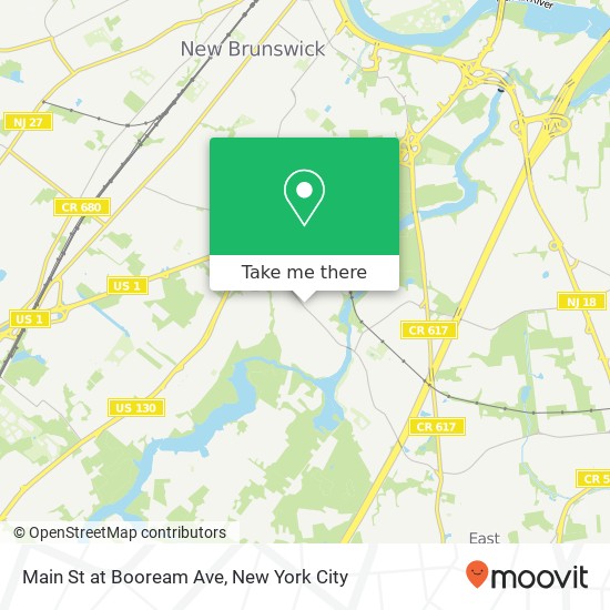 Mapa de Main St at Booream Ave