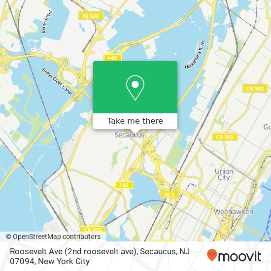 Roosevelt Ave (2nd roosevelt ave), Secaucus, NJ 07094 map