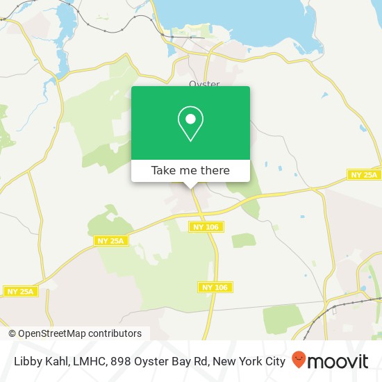 Mapa de Libby Kahl, LMHC, 898 Oyster Bay Rd