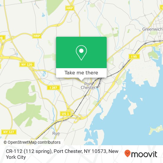 Mapa de CR-112 (112 spring), Port Chester, NY 10573
