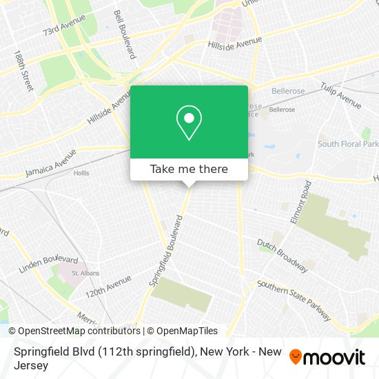 Springfield Blvd (112th springfield) map