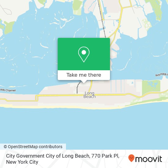 Mapa de City Government City of Long Beach, 770 Park Pl