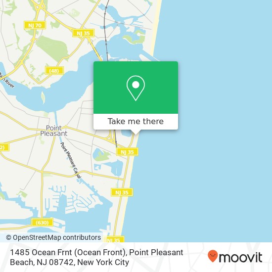 1485 Ocean Frnt (Ocean Front), Point Pleasant Beach, NJ 08742 map