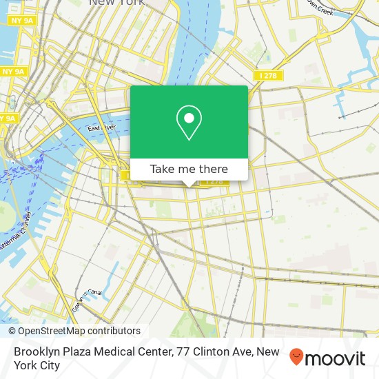 Mapa de Brooklyn Plaza Medical Center, 77 Clinton Ave