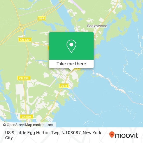 US-9, Little Egg Harbor Twp, NJ 08087 map