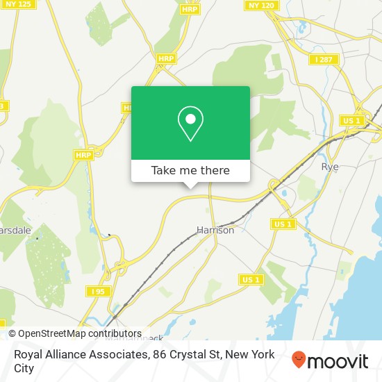 Mapa de Royal Alliance Associates, 86 Crystal St