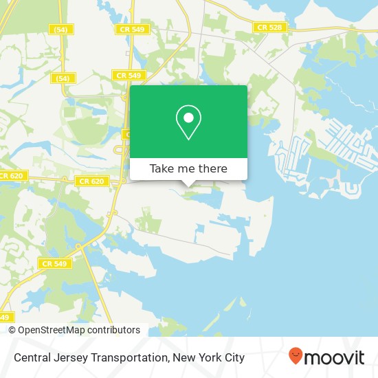 Central Jersey Transportation map