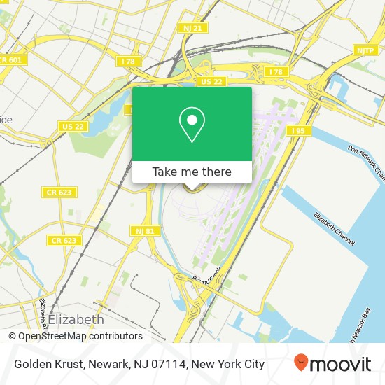 Mapa de Golden Krust, Newark, NJ 07114