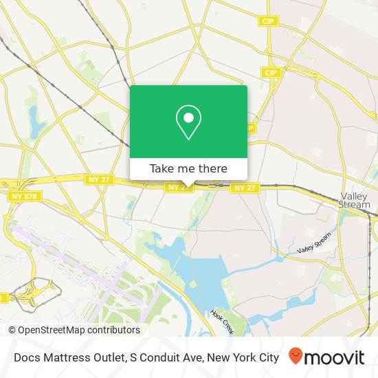 Mapa de Docs Mattress Outlet, S Conduit Ave