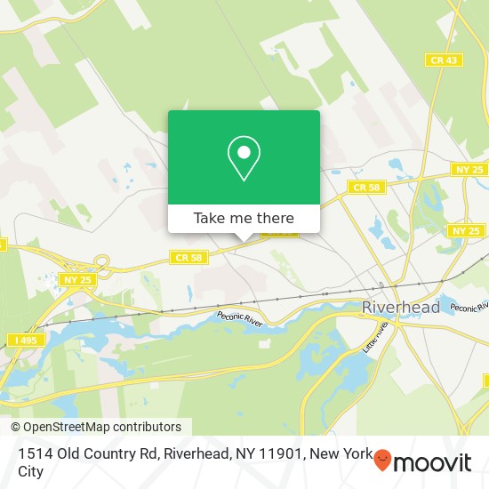 1514 Old Country Rd, Riverhead, NY 11901 map