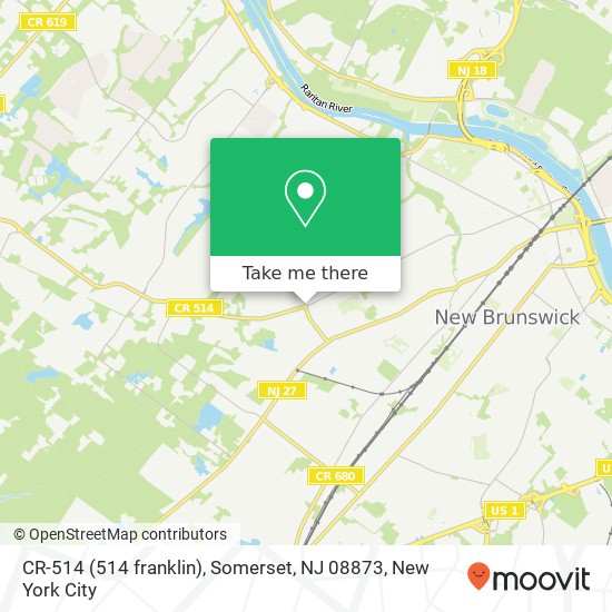 CR-514 (514 franklin), Somerset, NJ 08873 map
