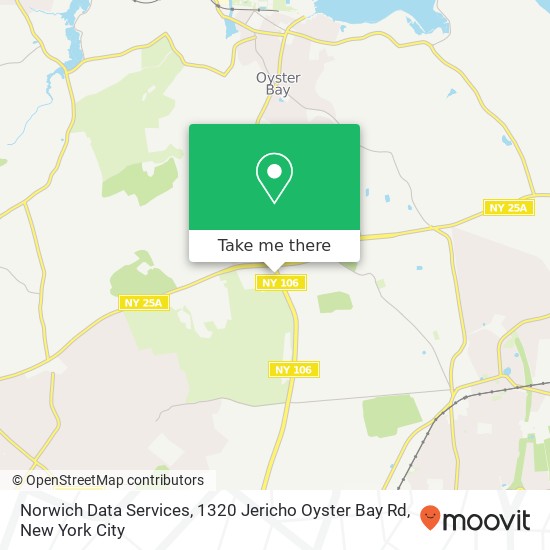 Norwich Data Services, 1320 Jericho Oyster Bay Rd map