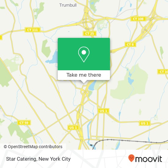 Star Catering map