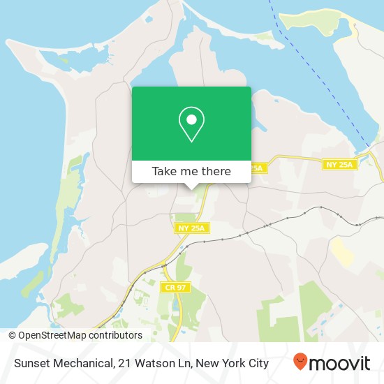 Mapa de Sunset Mechanical, 21 Watson Ln