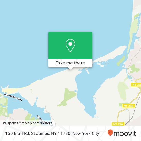 150 Bluff Rd, St James, NY 11780 map